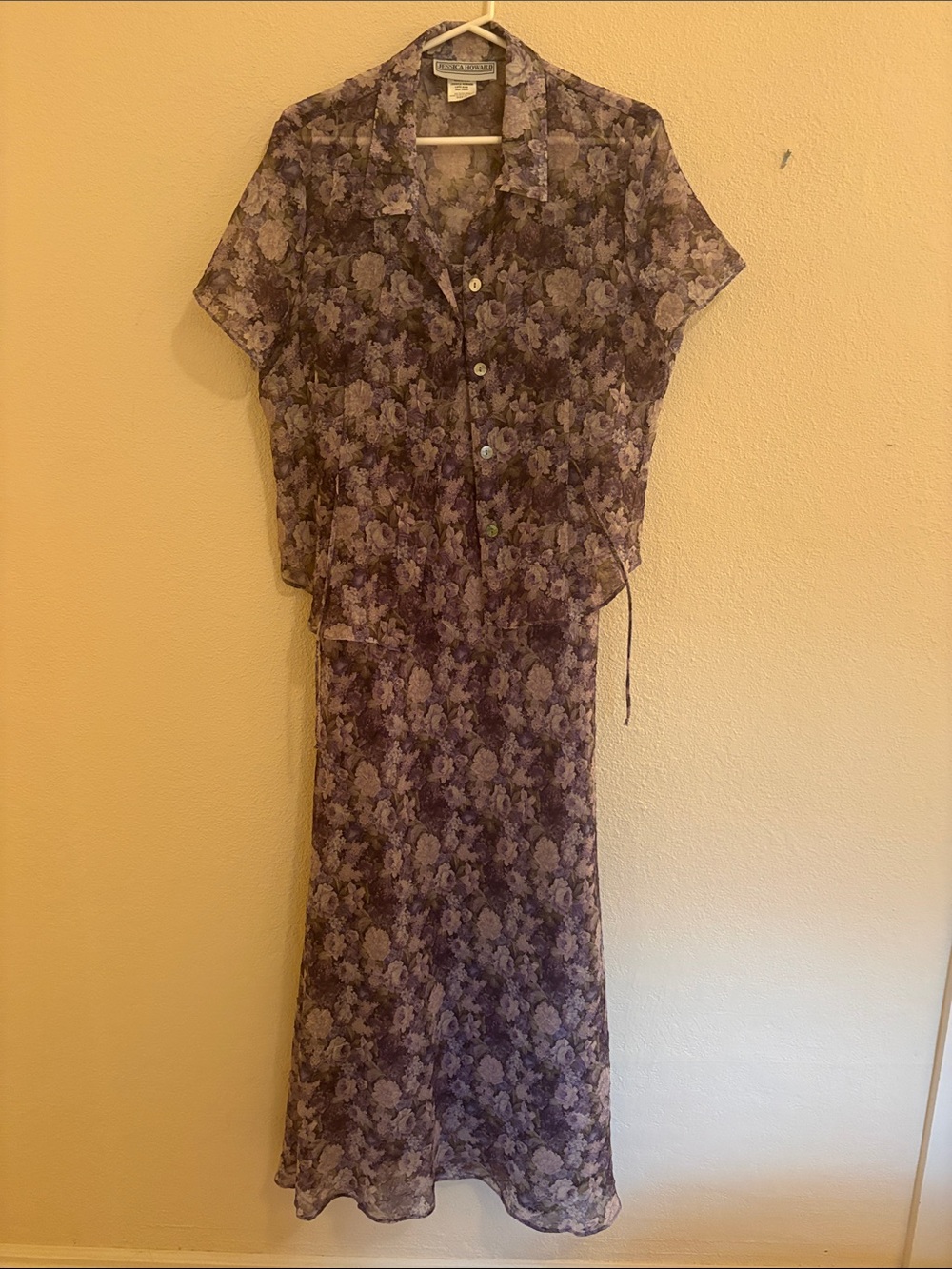 Vintage Jessica Howard dress and short sleeve blouse